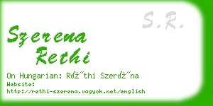 szerena rethi business card